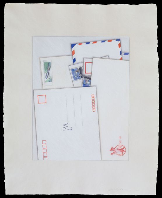 Tail Fins and Chrome by Li-lan contemporary artwork Works on Paper