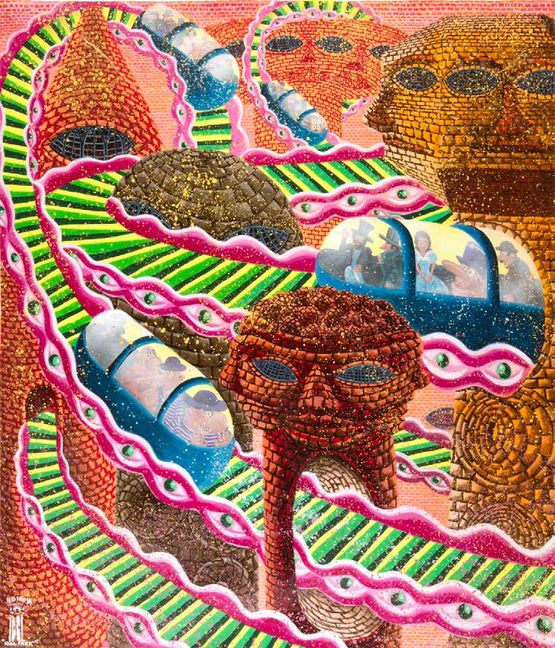 IDOL PARK by Herve Di Rosa contemporary artwork Painting