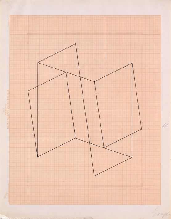 Structural Constellation JAAF 1976.3.1534 by Josef Albers contemporary artwork Works on Paper