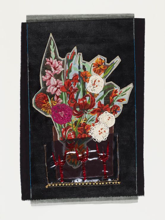 FLORES PARA EXU 02 by Fernando Marques Penteado contemporary artwork Textile
