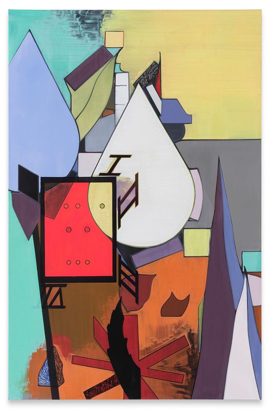 Helle Schatten by Thomas Scheibitz contemporary artwork Mixed Media