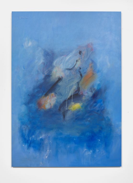 Blue Potpourri Blue Planet by Elizabeth Ibarra contemporary artwork Painting