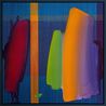 Spectrum on Blue Ground by Ptolemy Mann contemporary artwork Textile
