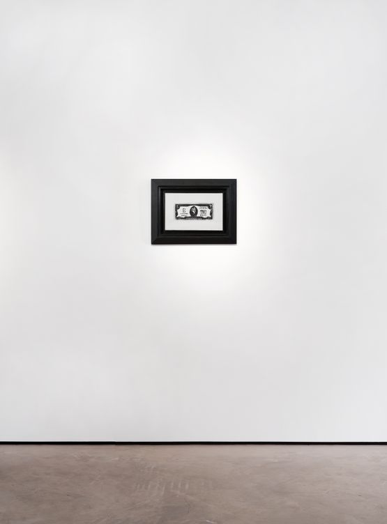 Two Dollar Bill by Andy Warhol contemporary artwork Sculpture