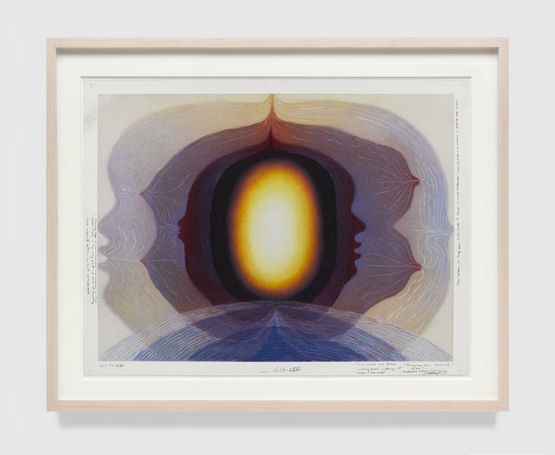 Perspective From Above and Below by Loie Hollowell contemporary artwork Works on Paper