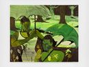 Sudden Downpour in Park Late Night by Jonathan Lyndon Chase contemporary artwork Painting