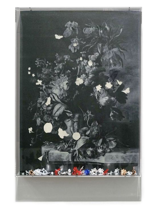 A Floral Rhapsody - 3D 2D Morph Emerge I by Jane Lee contemporary artwork Print