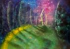 Silver Garden by Karen Shiozawa contemporary artwork Painting