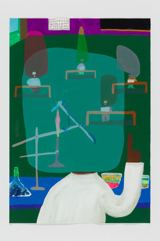 Class by Peter McDonald contemporary artwork Painting