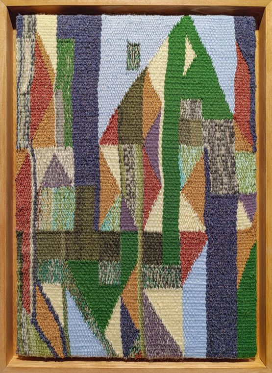 From Within the Still Moment series by Jala Aziz contemporary artwork Textile