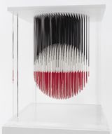 Maquette de la sphere Lutetia by Jesus Rafael Soto contemporary artwork sculpture
