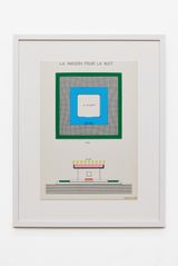 La maison pour la nuit by Martine Bedin contemporary artwork drawing works on paper