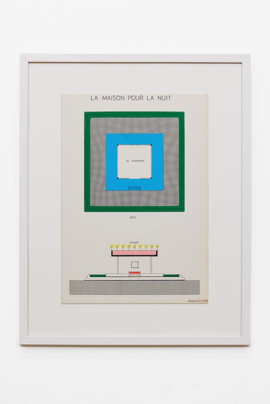 La maison pour la nuit by Martine Bedin contemporary artwork Works on Paper
