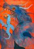 Blue Dragon by Jia Sung contemporary artwork Painting