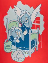 Wake Up Call by Aruta Soup contemporary artwork painting