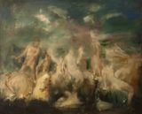 The Birth of Venus also known as The Triumph of Neptune and Amphitrite after Poussin by Jake Wood-Evans contemporary artwork painting