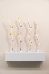 Precarious Candles by Mike Hj Chang contemporary artwork painting sculpture