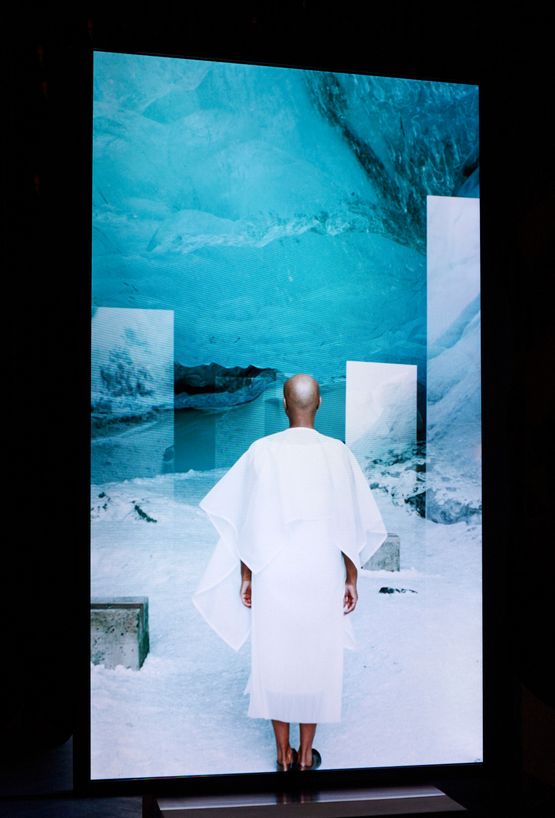 Stones Against Diamonds Ice Cave by Isaac Julien contemporary artwork Moving Image