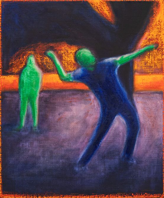 Throwing nothing by William Bennett contemporary artwork Painting