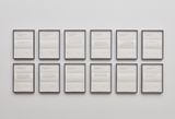 Proposals for the Sean Kelly Gallery by Peter Liversidge contemporary artwork works on paper