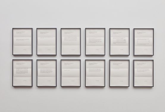 Proposals for the Sean Kelly Gallery by Peter Liversidge contemporary artwork Works on Paper