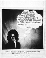Study for Village Voice ad Dont Feel Particularly Horny by Adrian Piper contemporary artwork works on paper photography drawing
