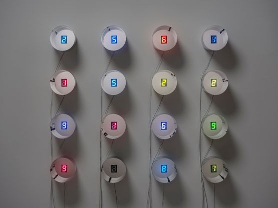 Hundred Changes in Life - no.4 by Tatsuo Miyajima contemporary artwork Sculpture