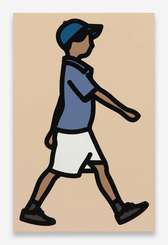 Muhammad 2. by Julian Opie contemporary artwork Print