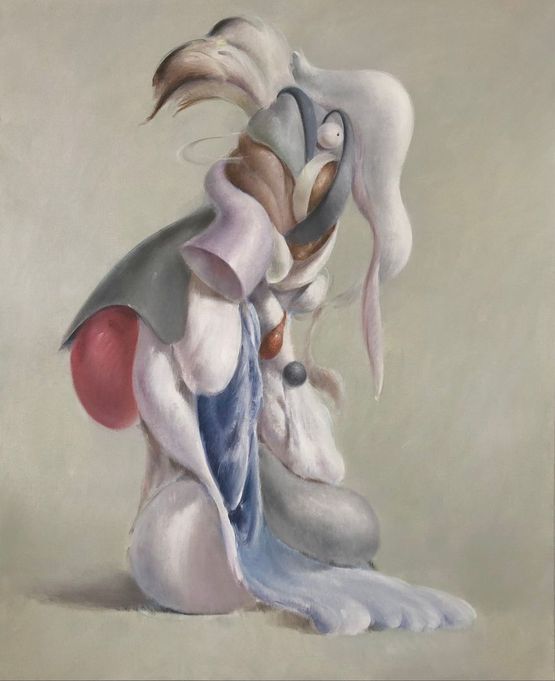 Assemblaged body 02 by Fu Site contemporary artwork Painting