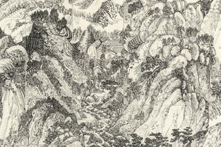 Contemporary art exhibition Li Qing Li Qing Mechanismic Sublime  Reconstructing Literati Ruins at INKstudio Beijing China