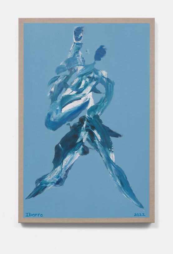 Carry me on Blue Planet by Elizabeth Ibarra contemporary artwork Painting