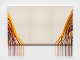Abstract Weave  Morris Louis Alpha Upsilon 1960 SS03 by Kyungah Ham contemporary artwork textile