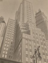 Fifth Avenue by Bernard Boutet De Monvel contemporary artwork drawing works on paper
