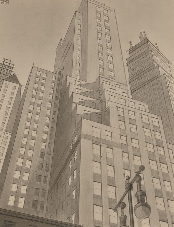Fifth Avenue by Bernard Boutet De Monvel contemporary artwork Works on Paper