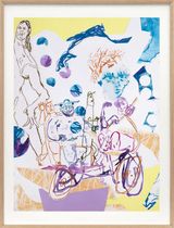 Saturnales I by Leonard Martin contemporary artwork painting works on paper
