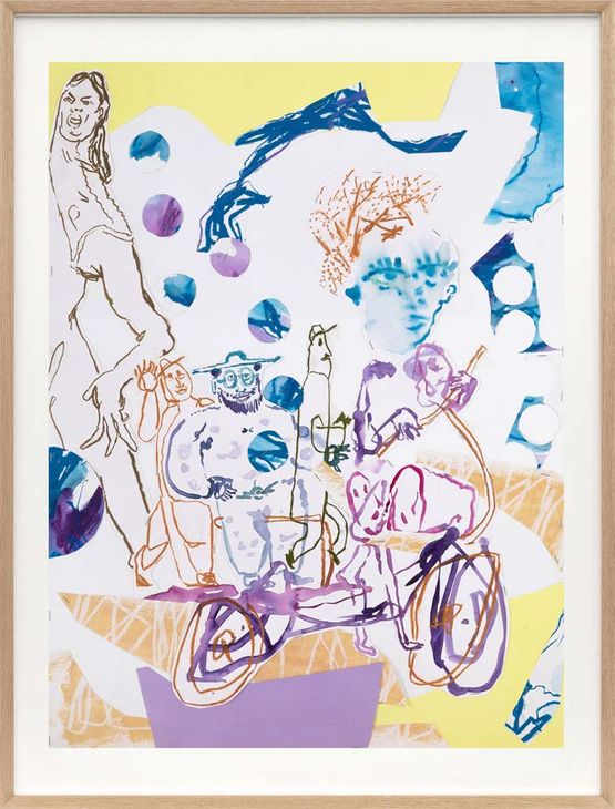 Saturnales I by Leonard Martin contemporary artwork Painting
