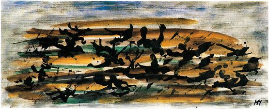 Sans Titre by Henri Michaux contemporary artwork Painting