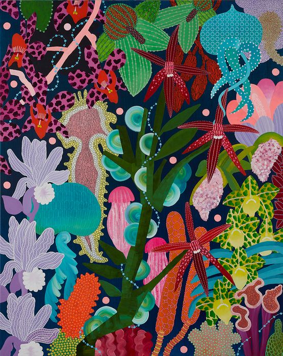 Oasis by Michael McHugh contemporary artwork Painting