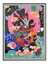 Best of the best draw- Rabbit Fairy by Lu Pingyuan contemporary artwork painting works on paper