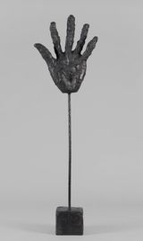 My left hand from the series Atlas of theWorld by Andrew Lord contemporary artwork sculpture