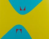 Lissitzky Curves  Herman Miller 2  2 by David Diao contemporary artwork painting
