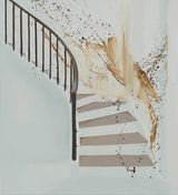 Shit Mom Staircase Splatter by Tala Madani contemporary artwork painting