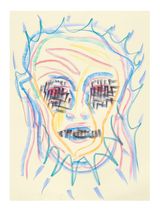 Face and Mask 11 by Carlos Amorales contemporary artwork drawing works on paper