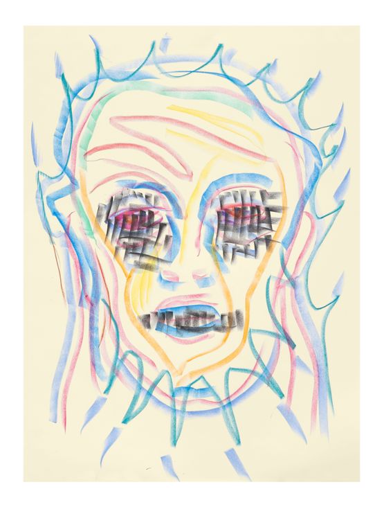 Face and Mask 11 by Carlos Amorales contemporary artwork Works on Paper
