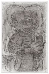 Study for Impossible Body by Adrian Ghenie contemporary artwork drawing works on paper