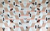 Siete tubas siete sellos by Jose Castiella contemporary artwork painting works on paper