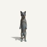Titi Standing Cat by Daniel Daviau contemporary artwork sculpture
