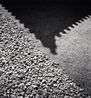Rock Garden and Roof Shadow Tosa Kokubunji Kochi Shikoku Japan by Michael Kenna contemporary artwork Photography