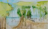 The River That Cannot Be by Fabrice Hyber contemporary artwork painting