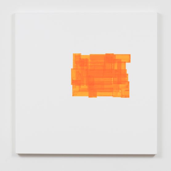 Orange Accumulation by Simon Morris contemporary artwork Painting